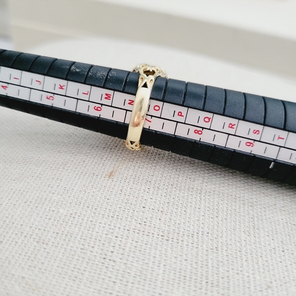 VINTAGE Lirm gold over sterling turquoise ring - Picture 2 of 6